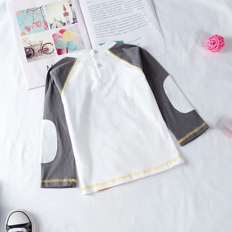 Kids Boys Plaid Coat T-Shirt Pants Set 3pcs