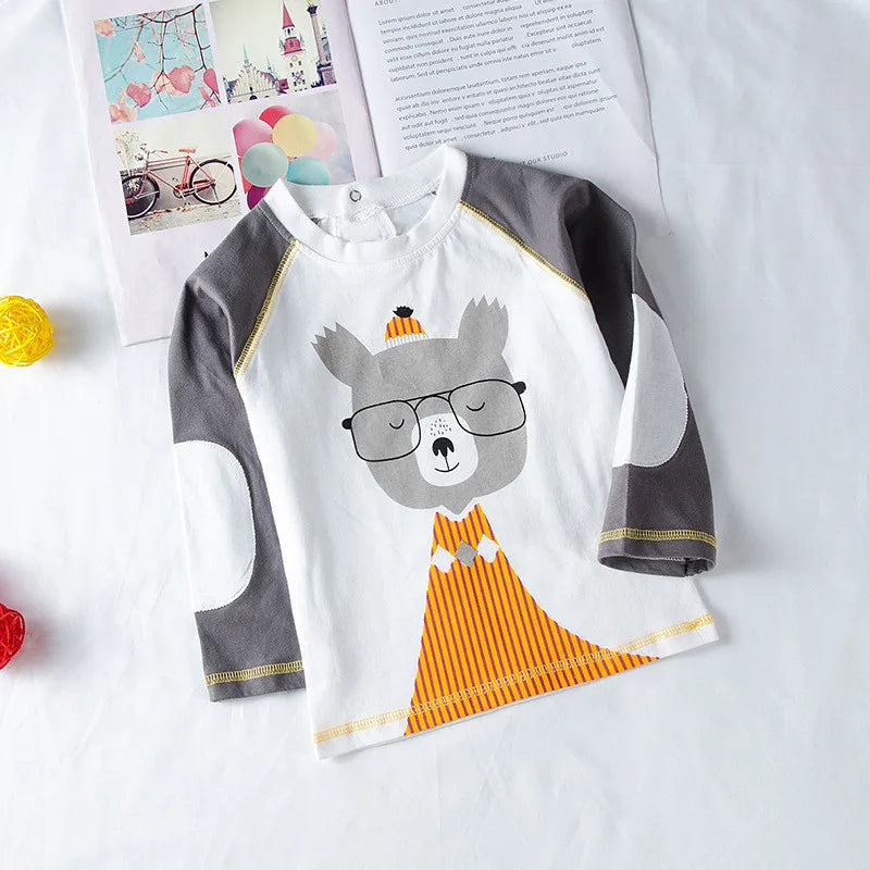 Kids Boys Plaid Coat T-Shirt Pants Set 3pcs