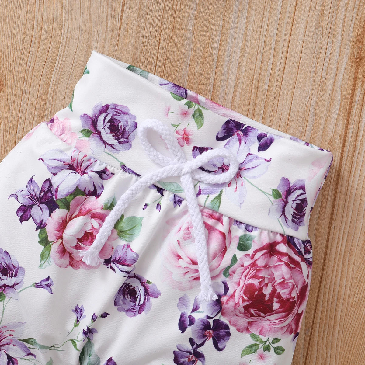 3Pcs Floral Hooded Baby Girl Outfit