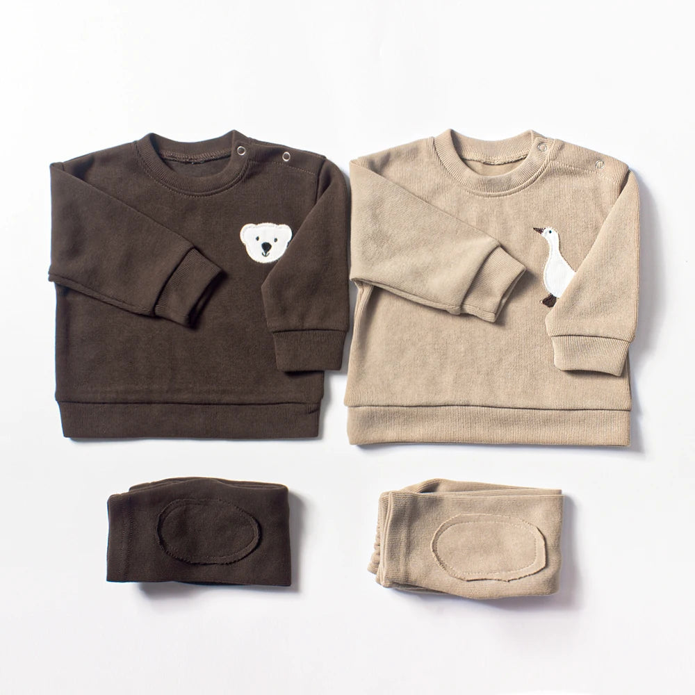 2Pcs Organic Cotton Baby Clothes Set