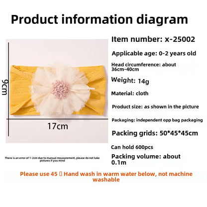 Baby Headband with Mesh Flowers Hair Accessory