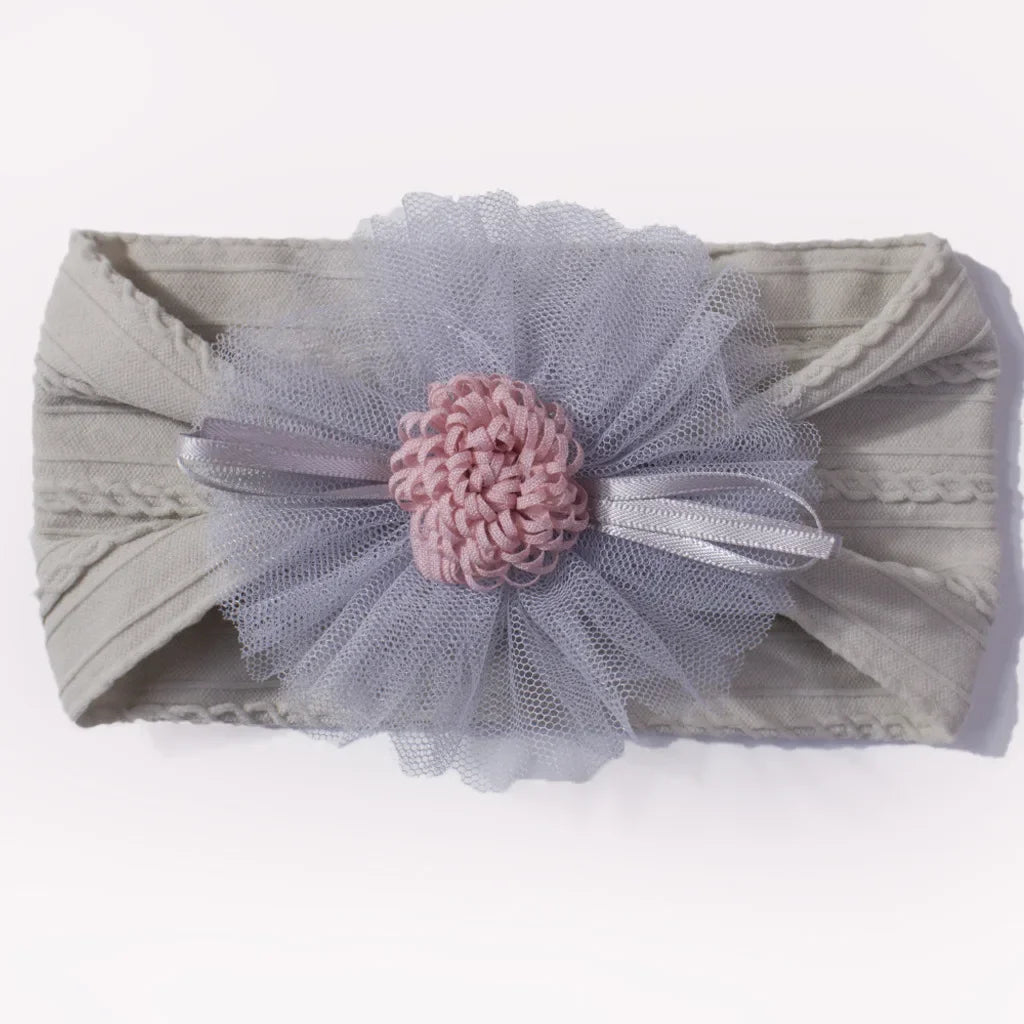 Baby Headband with Mesh Flowers Hair Accessory