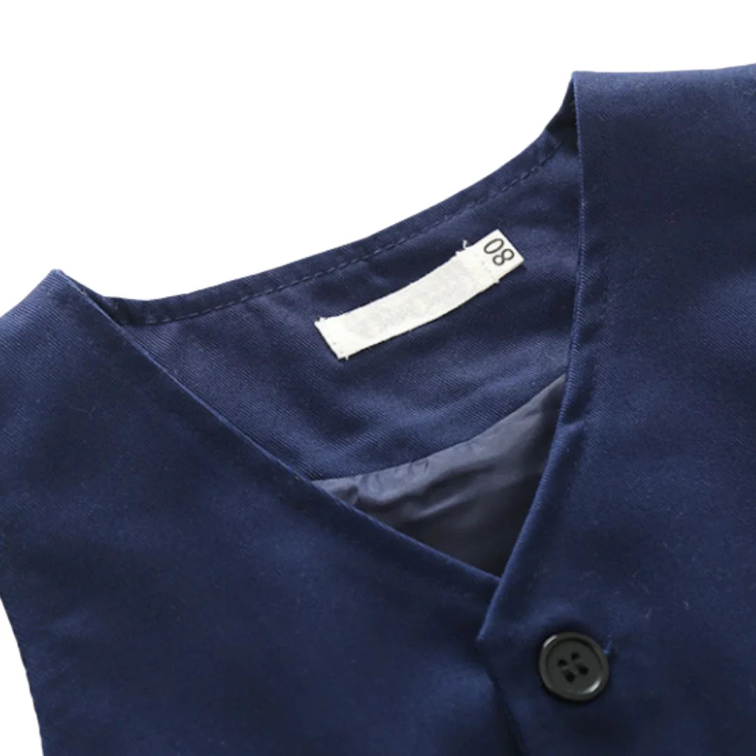 Baby Boy Romper & Vest Party Outfit 0-24M