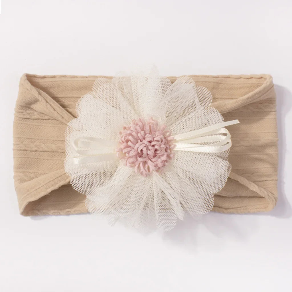Baby Headband with Mesh Flowers Hair Accessory