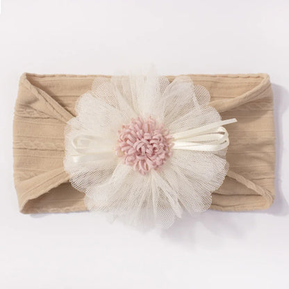 Baby Headband with Mesh Flowers Hair Accessory