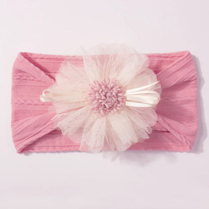 Baby Headband with Mesh Flowers Hair Accessory