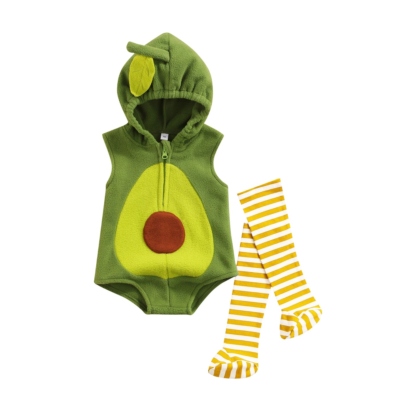 VISgogo Baby Halloween Avocado Outfit Set