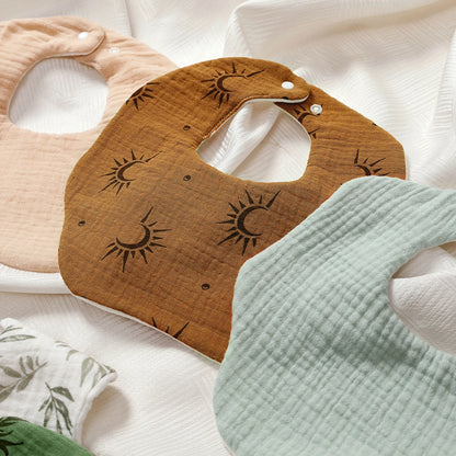 5pcs Cotton Baby Bandana Bibs Set