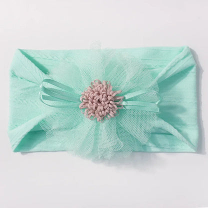 Baby Headband with Mesh Flowers Hair Accessory