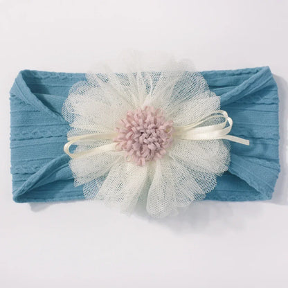 Baby Headband with Mesh Flowers Hair Accessory