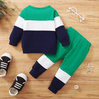 2Pcs Baby Boy Autumn Outfit Set