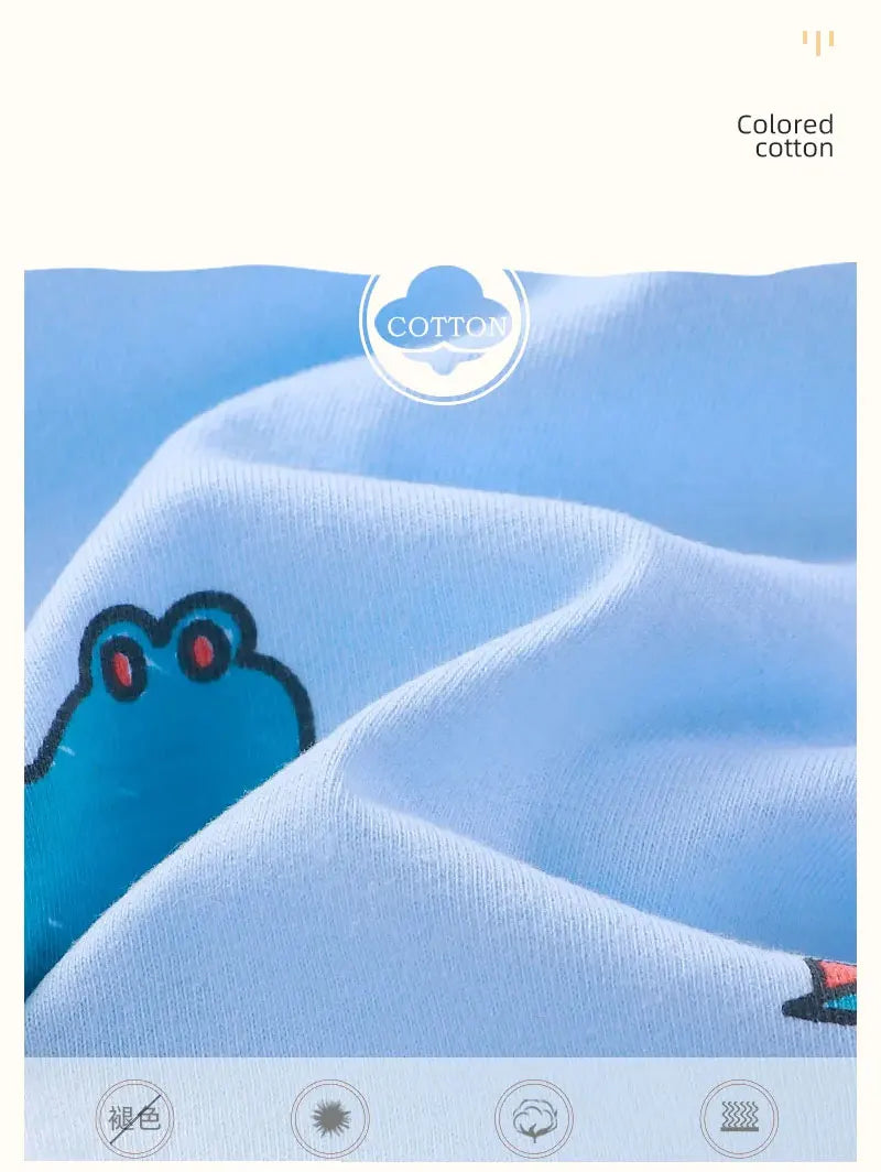 Kids Summer Cotton Vest Shorts Outfit Set