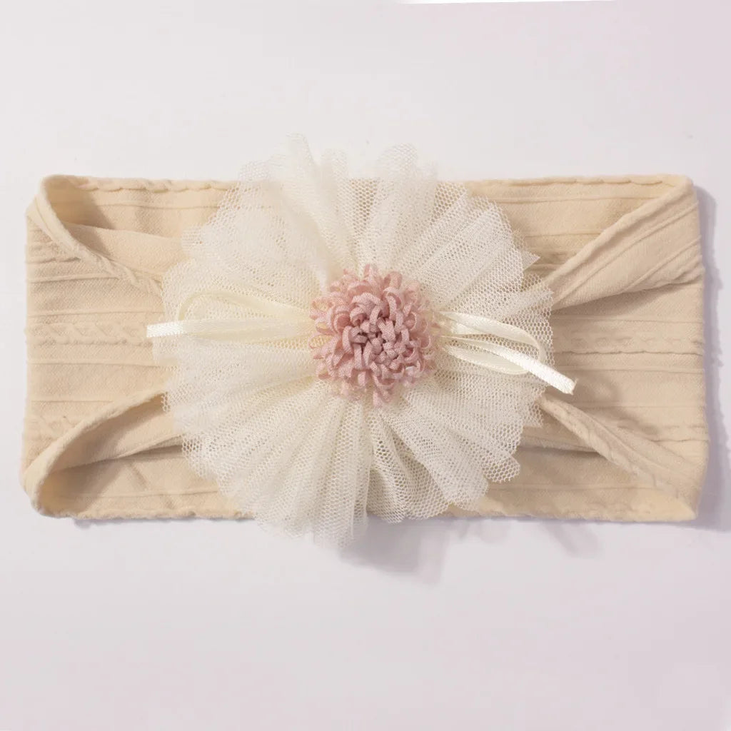 Baby Headband with Mesh Flowers Hair Accessory