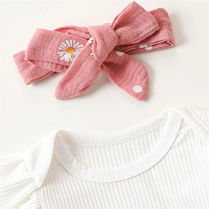 Baby Girl Romper & Pants Outfit 0-24M