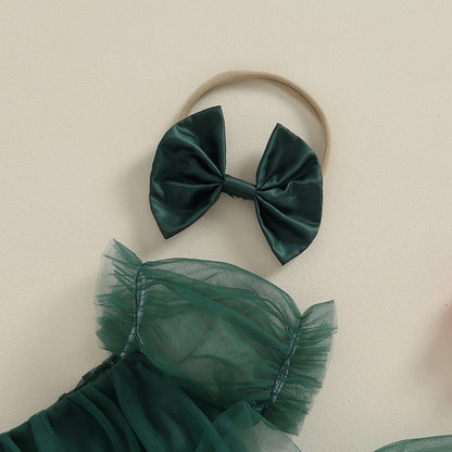 Baby Girl Tulle Romper & Headband Set