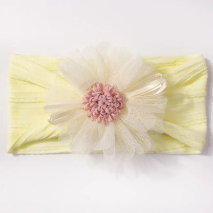 Baby Headband with Mesh Flowers Hair Accessory