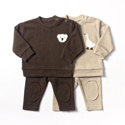 2Pcs Organic Cotton Baby Clothes Set