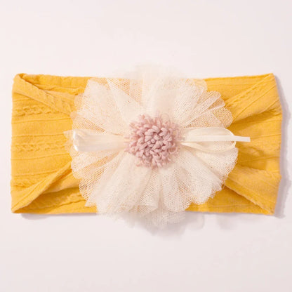 Baby Headband with Mesh Flowers Hair Accessory