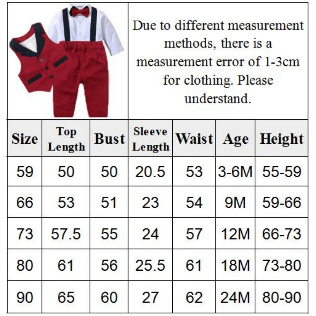 Baby Boy Romper & Vest Party Outfit 0-24M