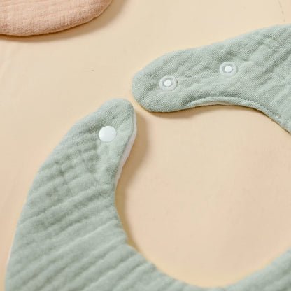 5pcs Cotton Baby Bandana Bibs Set