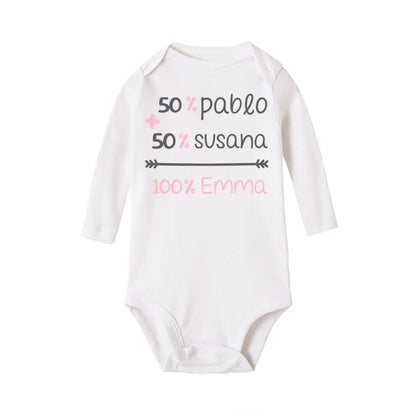 Personalized Casual Baby Romper Baby Name Funny Toddler Clothing