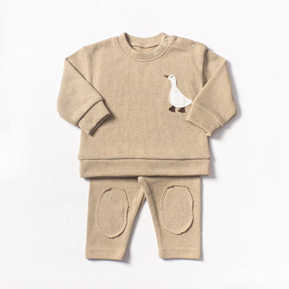 2Pcs Organic Cotton Baby Clothes Set